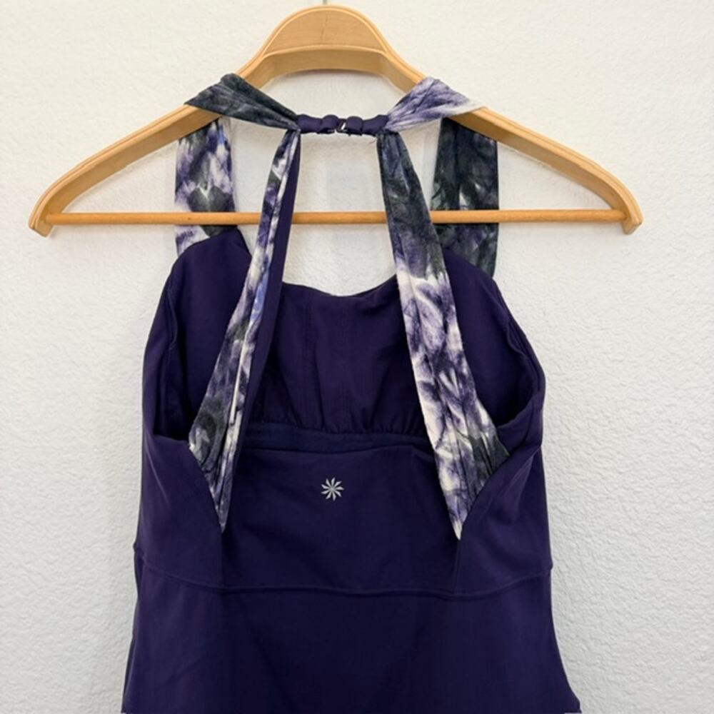 Athleta Scarlet Dress Women Medium Purple Halter Racerback-Style Athletic Beach - Picture 7 of 12